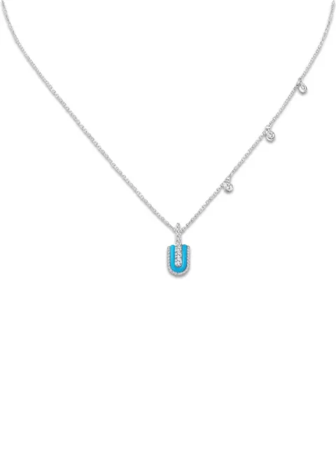 U LOS ANGELES U Solo turquoise and diamond necklace Gold 184672