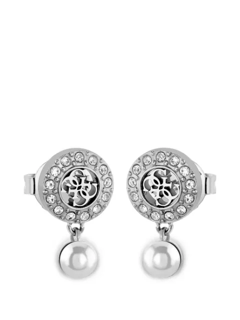 GUESS USA Tiny Pearly pearl-drop earrings Silver JUBE05517JW