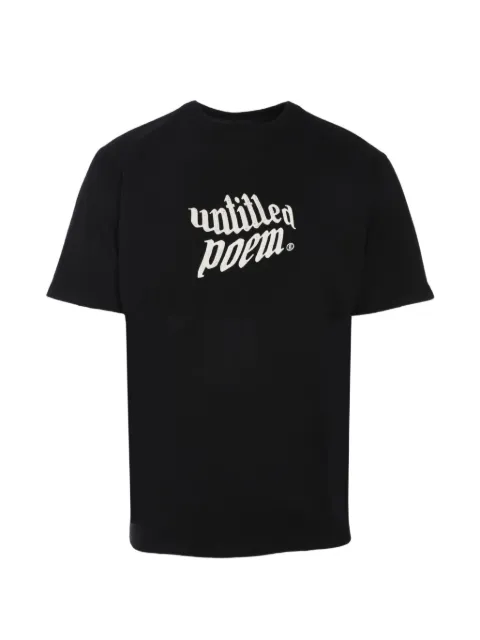 Tee Library slogan-print short-sleeve T-shirt Black CH706BTBK