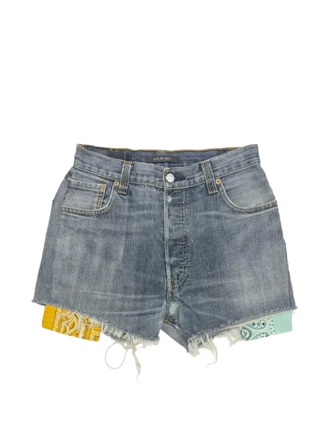 Htc Los Angeles customised Levi's bandana-insert shorts Blue 26SHTPA011