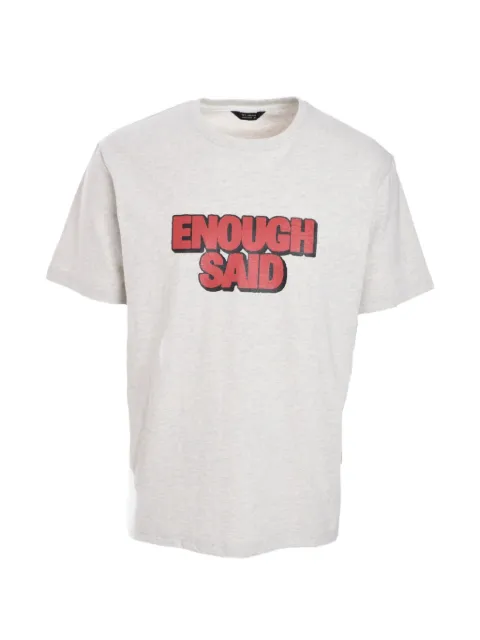 Tee Library slogan-print cotton T-shirt Neutrals CH704BTGM