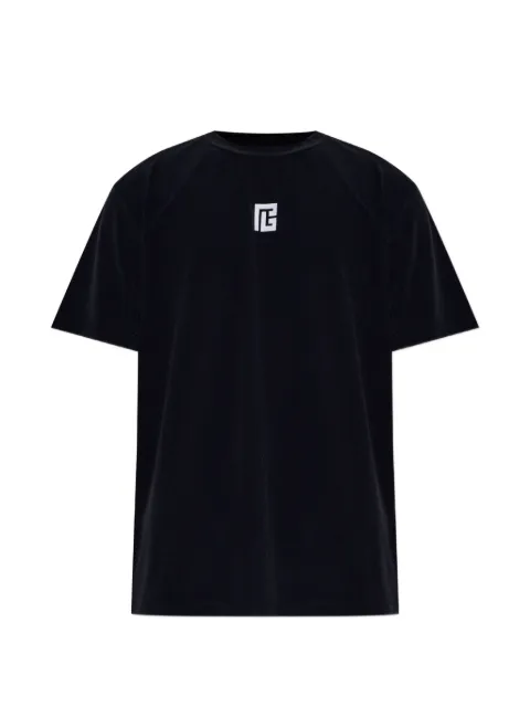 Balmain logo-embroidered T-shirt Black BWM3M18600