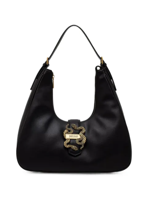 Just Cavalli snake-plaque tote bag Black 81RA4BA4ZSA89