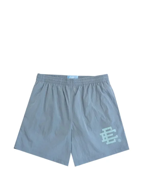 ERIC EMANUEL EE logo-print swim shorts Blue EETRUNKGRYAQUA