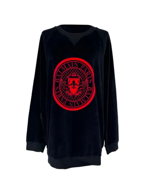 Balmain Pre-Owned Velvet Coin sweater Black RFCPUGBCL781801W
