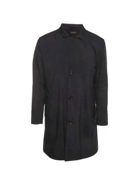 Loro Piana Pre-Owned Sebring buttoned coat Blue 1404451