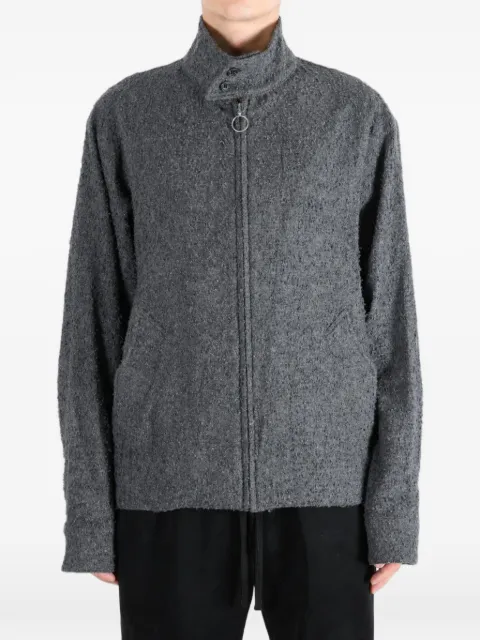 Kozaburo high-neck zip-up jacket Grey 0219O001