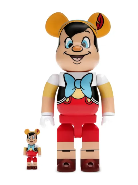 BearBrick x Disney Pinocchio collectibles (7cm and 28cm) Red BERDISPINOCCHIO100400