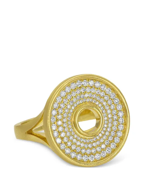 Leigh Maxwell Amani diamond disc ring Gold LMR071
