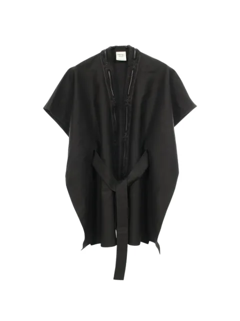 Hermès Pre-Owned 2010s bead-embroidered waistcoat Black 1095206