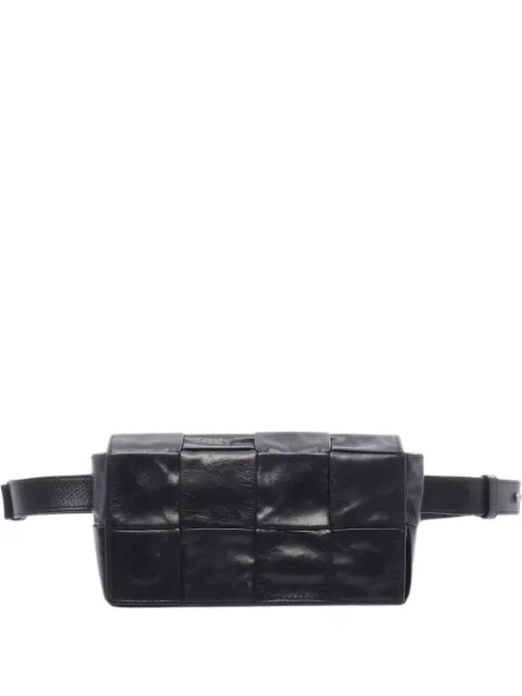Bottega Veneta Pre-Owned 2010s Cassette Intrecciato belt bag Black 1099953