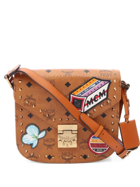 MCM Pre-Owned 2010s Patricia Visetos shoulder bag Brown 1099313
