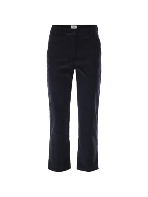Weekend Max Mara cotton-velvet trousers Blue 2625136022600