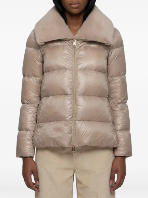 Herno fur-collar padded jacket Neutrals PI001923D12170