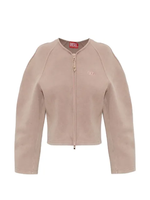 Diesel G-HAVA embroidered-logo cropped jacket Neutrals GHAVAA232670PLCP