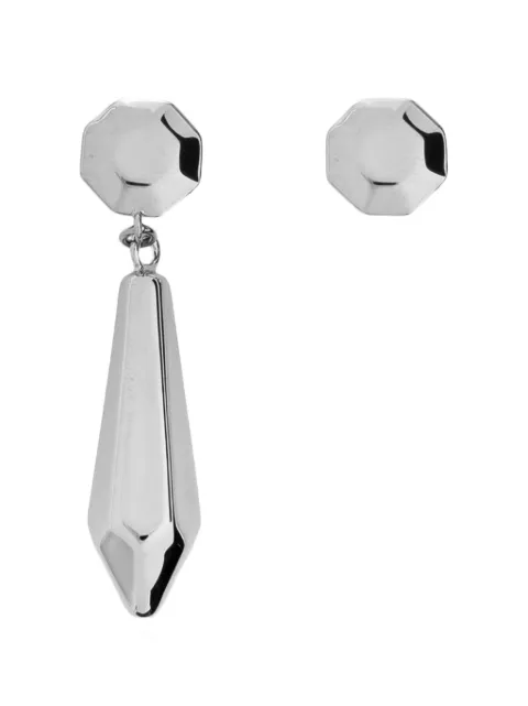 Maison Margiela asymmetric faceted earrings Silver SM2VG0029P9406