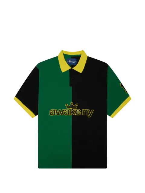Awake NY embroidered-logo polo t-shirt Green AWKSU26TP001GRE
