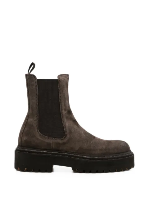 Officine Creative Blossom suede boots Brown OCDBLOS013LIC91