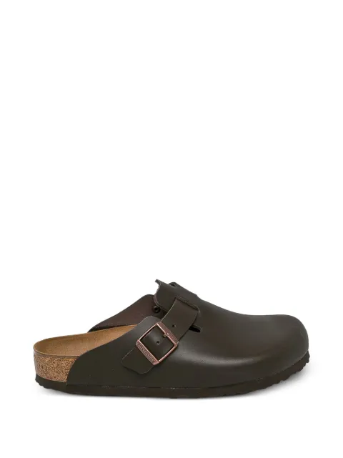 Birkenstock Boston leather flat mules Brown 60101