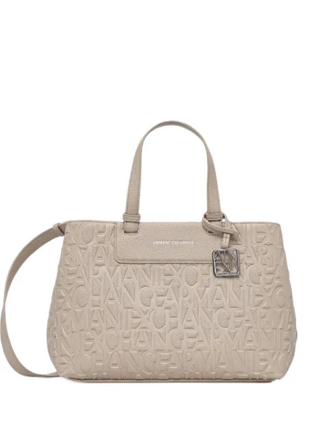 Armani Exchange logo-embossed tote bag White XW001222AF1