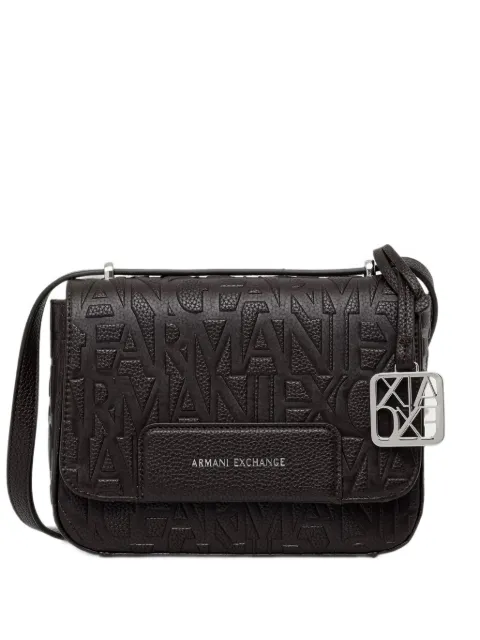 Armani Exchange logo-embossed cross body bag Brown XW001577AF1