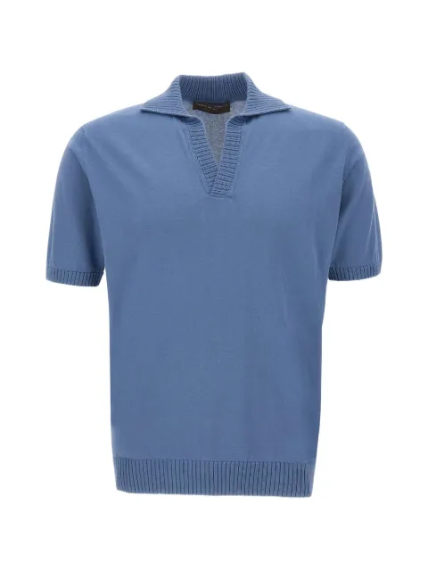 Filippo De Laurentiis Skipper ribbed-trim T-shirt Blue PL3MCSKCR14R870
