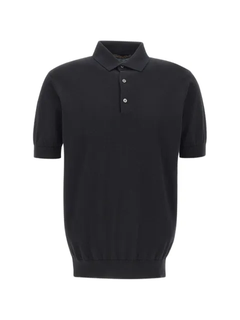 Filippo De Laurentiis cotton polo-shirt Black PL1MC