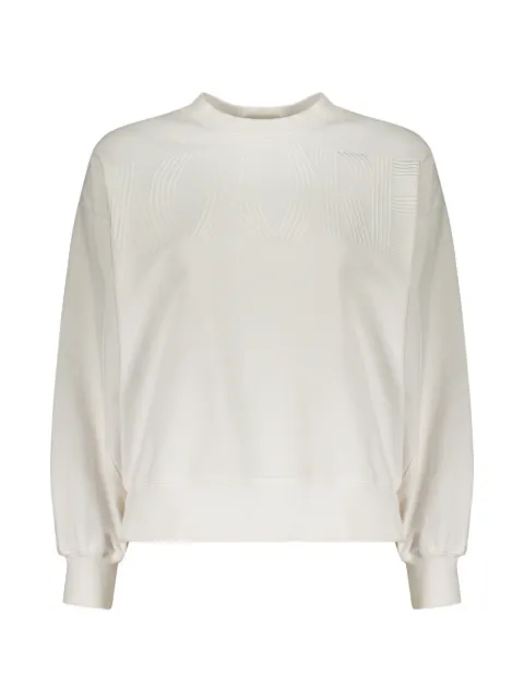 Moorer Oceania logo-embroidered round-neck sweater White OCEANIACFW