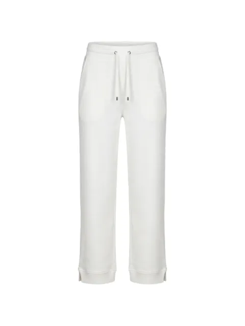 Moorer elasticated-waistband drawstring track pants White TISSAIASTH
