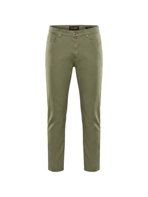 Moorer slim-fit trousers Green BANDINITRK