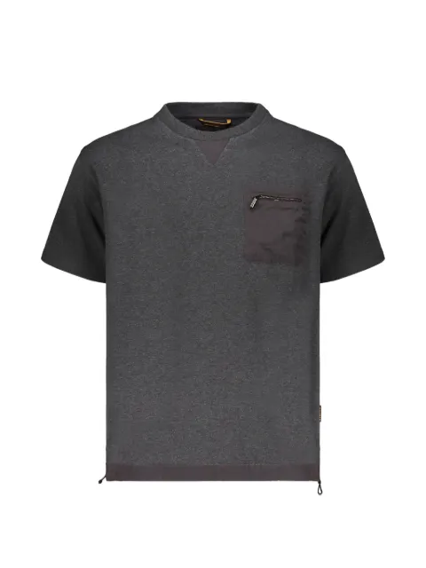 Moorer zip-pocket T-shirt Grey CLAY