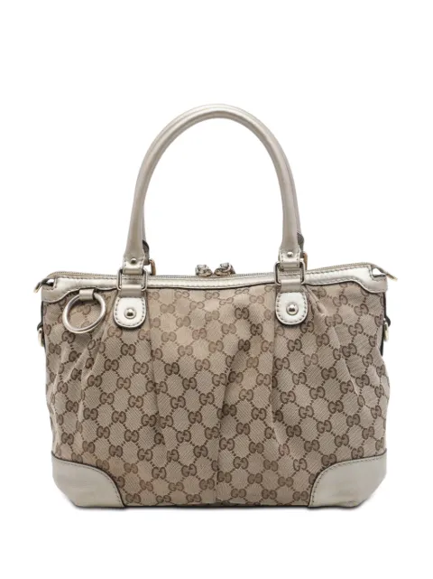 Gucci Pre-Owned 2016-2026 GG Canvas Sukey satchel Gold TDOD45ZTON18WNL7