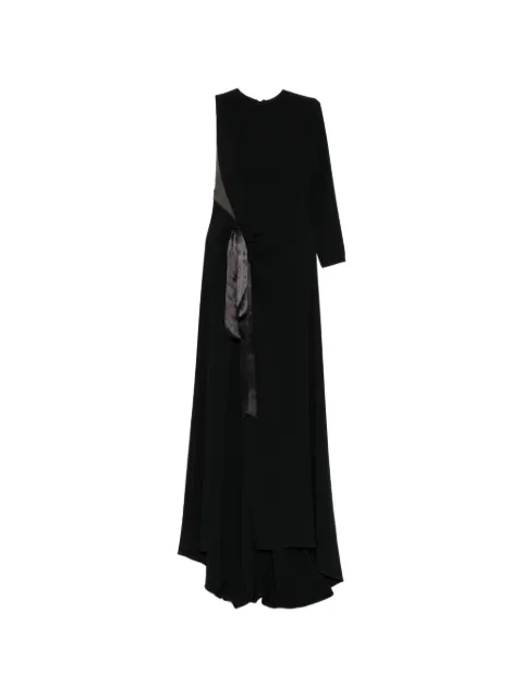 Isabel Sanchis one-shoulder gown Black USAGI