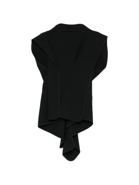 Maticevski panelled zip-up blouse Black TO559701