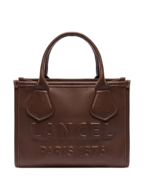 Lancel mini Jour grained leather tote bag Brown A129953QTU