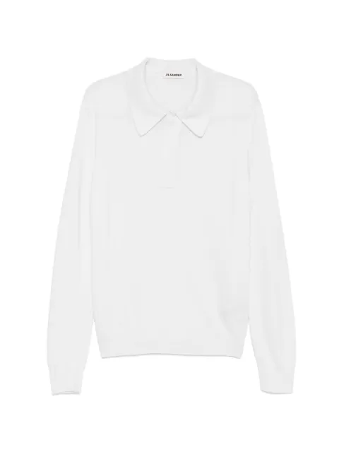Jil Sander long-sleeve polo shirt Neutrals J61GL0003J14823