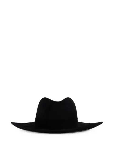 Alberta Ferretti felt wide-brim hat Black A36015198