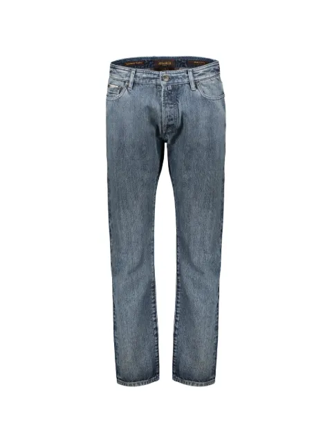 Moorer Pavel 10 faded straight-leg jeans Blue PAVEL10