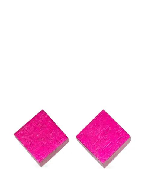 Monies geometric wood earrings Pink 8387R099