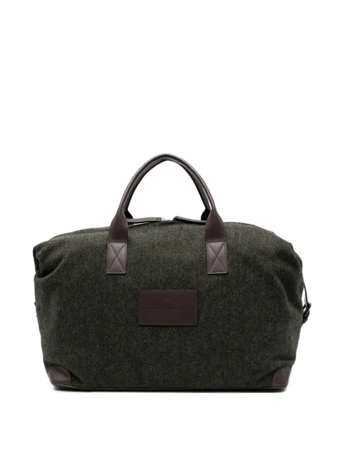 Gran Sasso herringbone-pattern wool tote bag Grey 8610062808470
