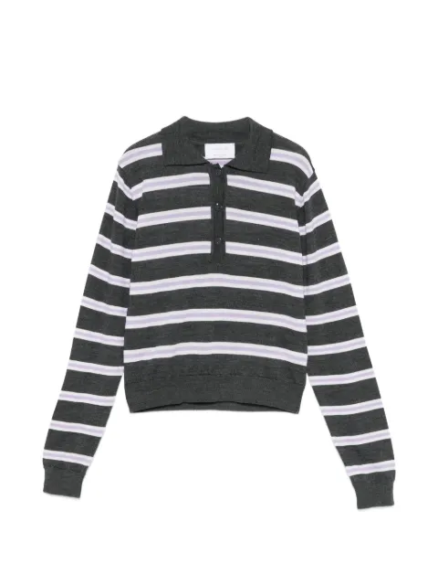 Daniele Fiesoli striped polo-shirt Grey 7040
