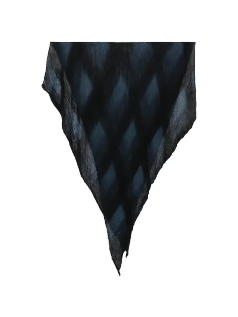 Botto Giuseppe argyle-pattern scarf Blue 5715M601