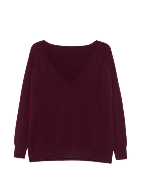 Plan C V-neck cashmere sweater Red MVCMH51K00FW015