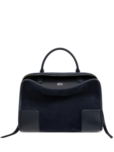 LOEWE large Amazona 180 bag in suede Blue A039ASRX030