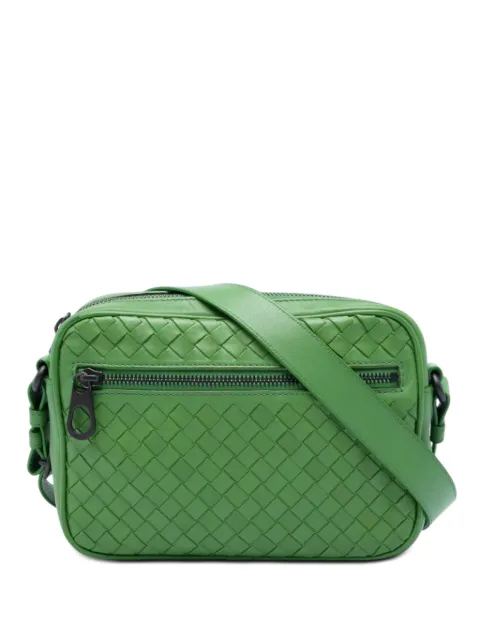Bottega Veneta Pre-Owned 2012-2026 Nappa Intrecciato Camera Bag crossbody bag Green 1EQAGMXRVFMT3EWQ