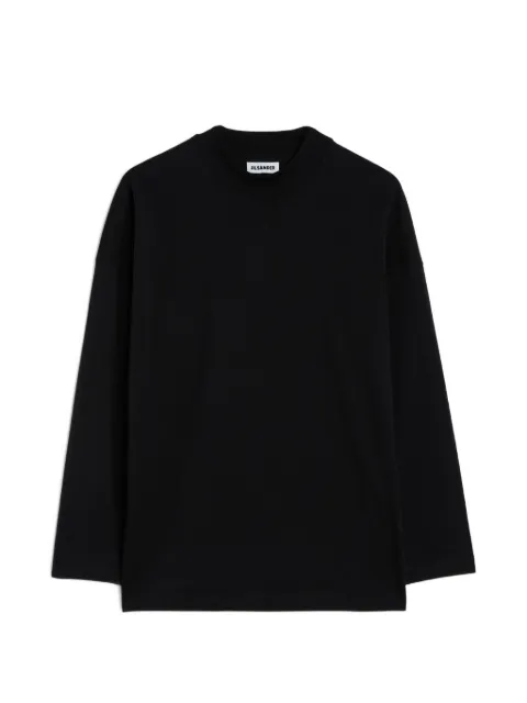 Jil Sander cotton mock-neck T-shirt Black J22GC0257J45084