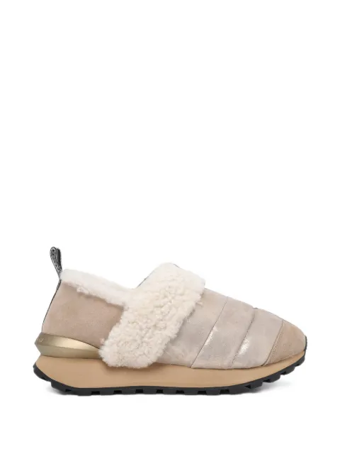 Voile Blanche shearling-trim padded sneakers Neutrals 2016210114D67
