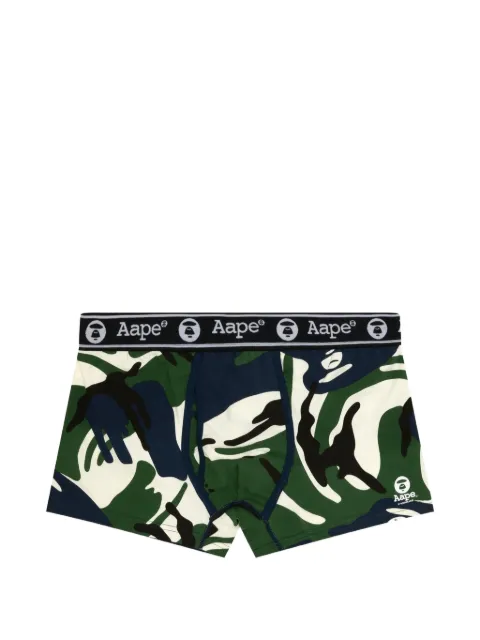 AAPE BY *A BATHING APE® Moonface camo-print boxer briefs Blue AAPUWM5240XAN