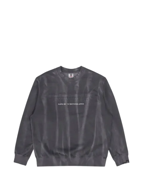 AAPE BY *A BATHING APE® embroidered tie-dye sweatshirt Grey AAPSWM3936XXJ