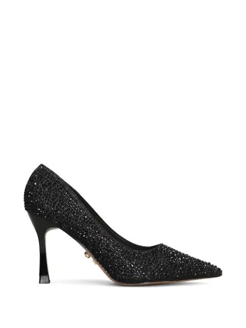 TWENTY FOURHAITCH Teylor crystal-embellished pointed-toe pumps Black TEYLOR